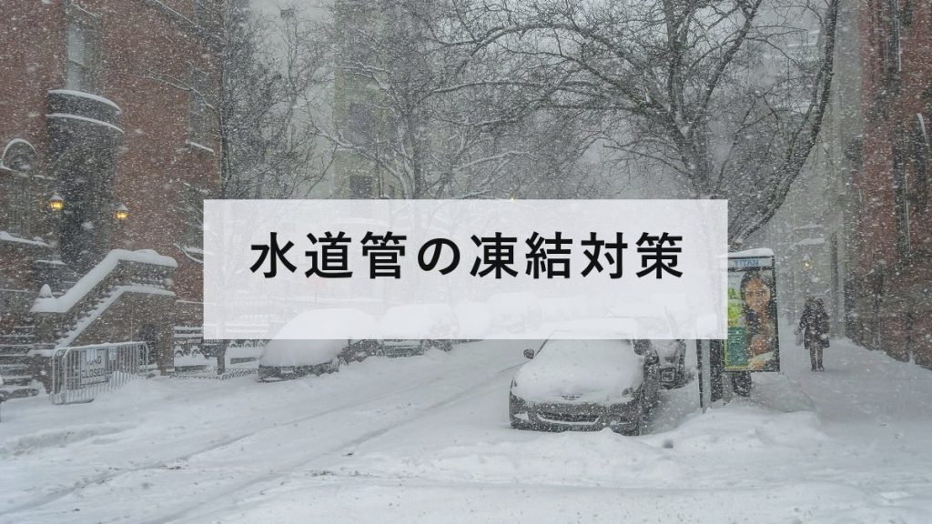 雪に埋もれた住宅街の道